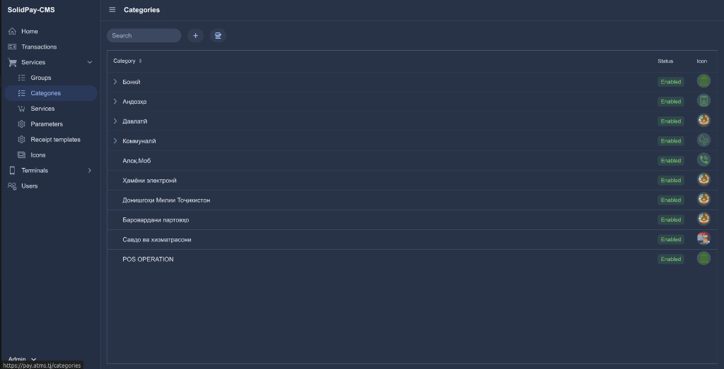 CMS Categories Management